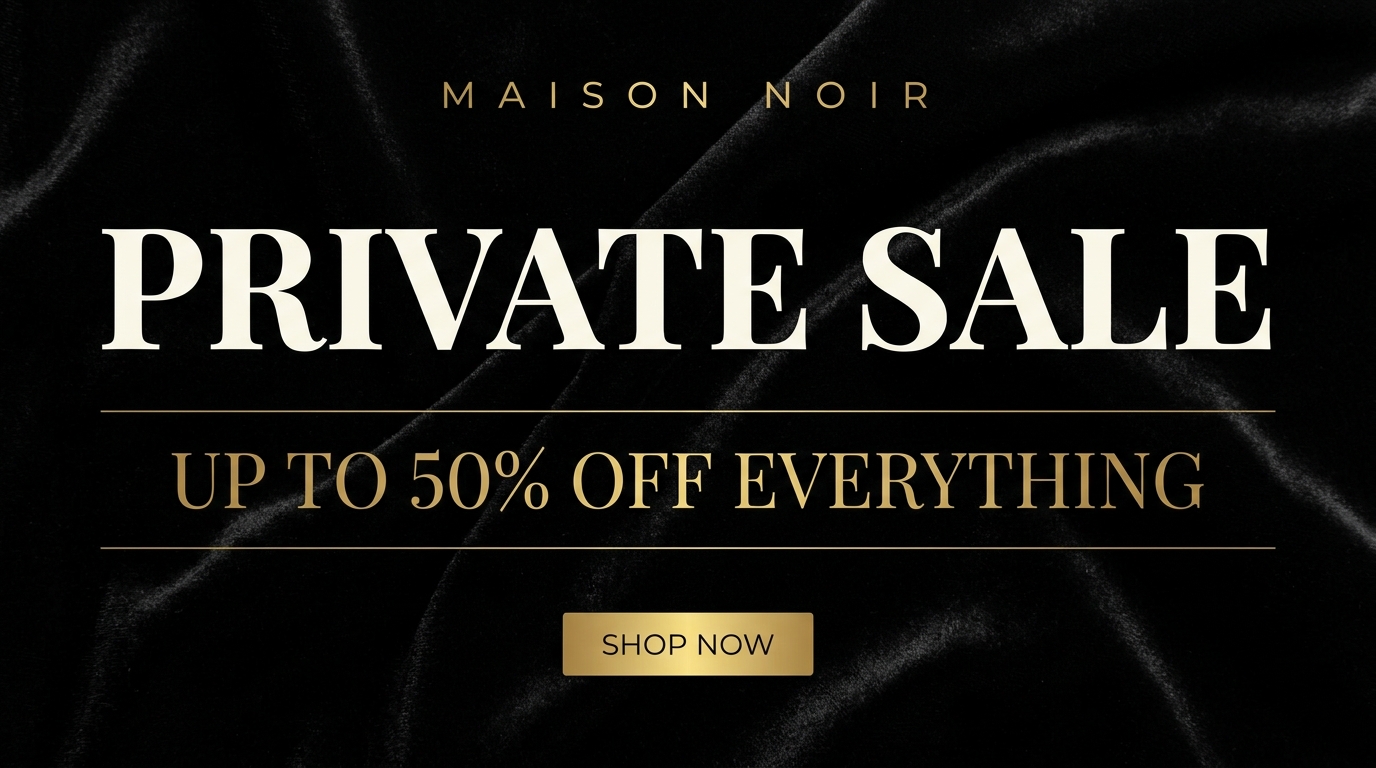 Promo email header, Private Sale