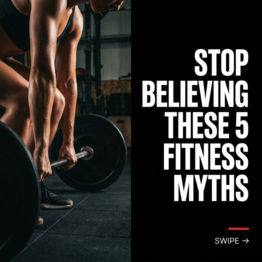 Carousel cover slide, Stop believing these 5 fitness myths