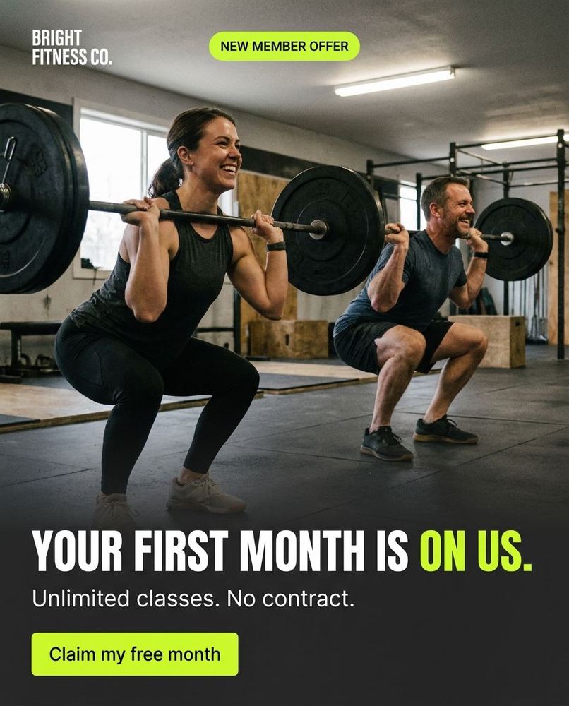 Bright Fitness 4:5 ad