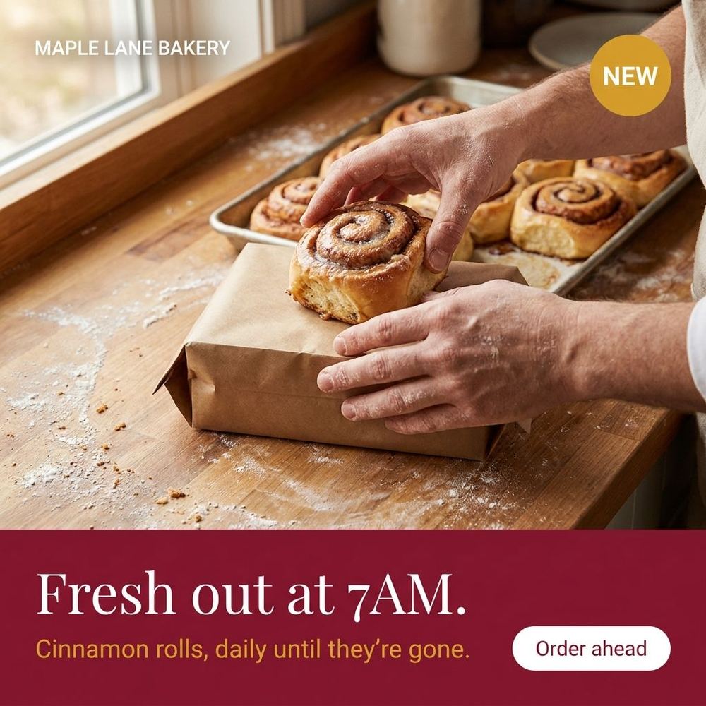 Maple Lane Bakery 1:1 ad