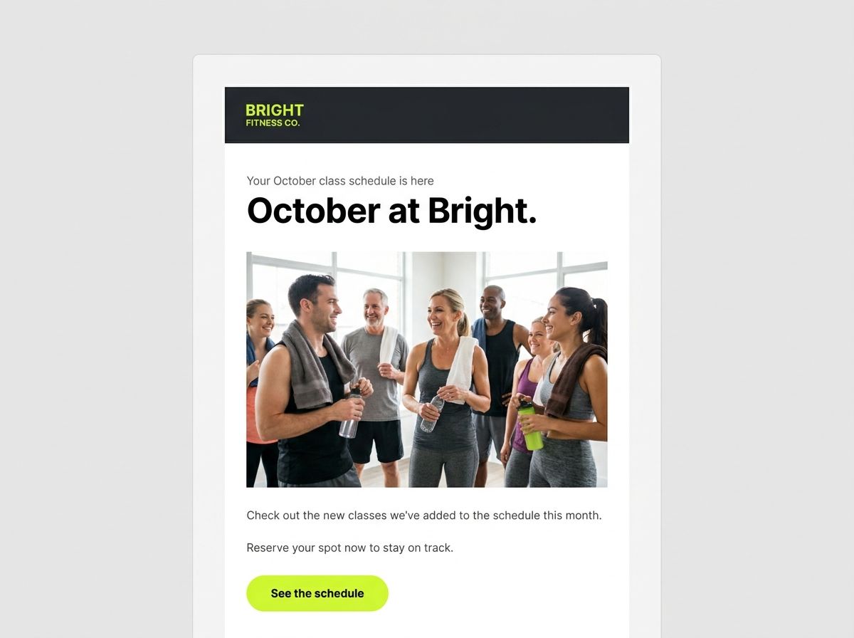 Bright Fitness newsletter