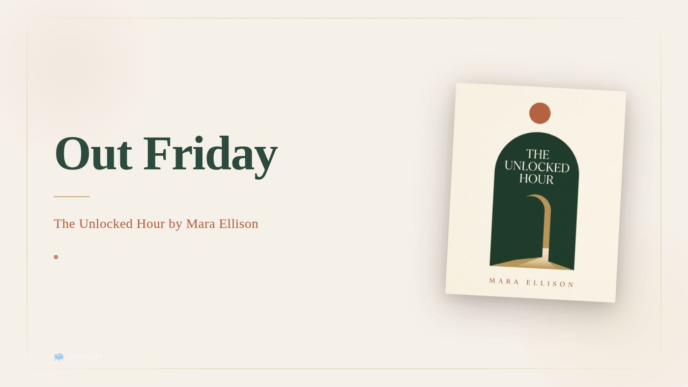 Out Friday: The Unlocked Hour by Mara Ellison