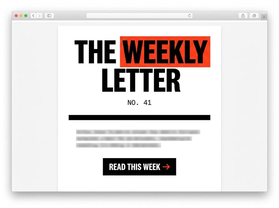 Weekly letter