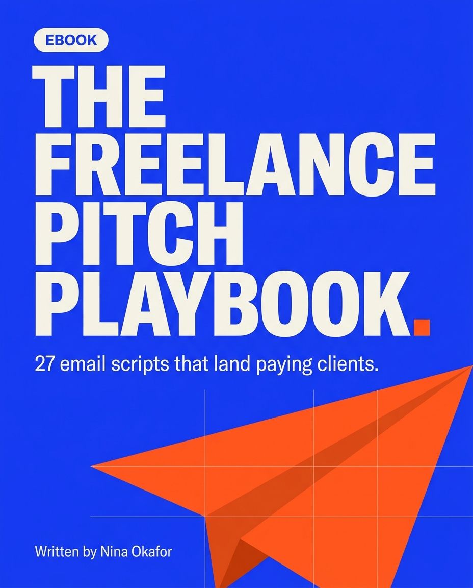 Ebook cover: The Freelance Pitch Playbook