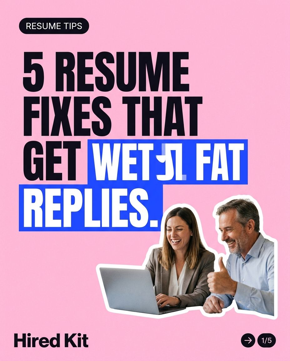 Carousel cover: 5 resume fixes