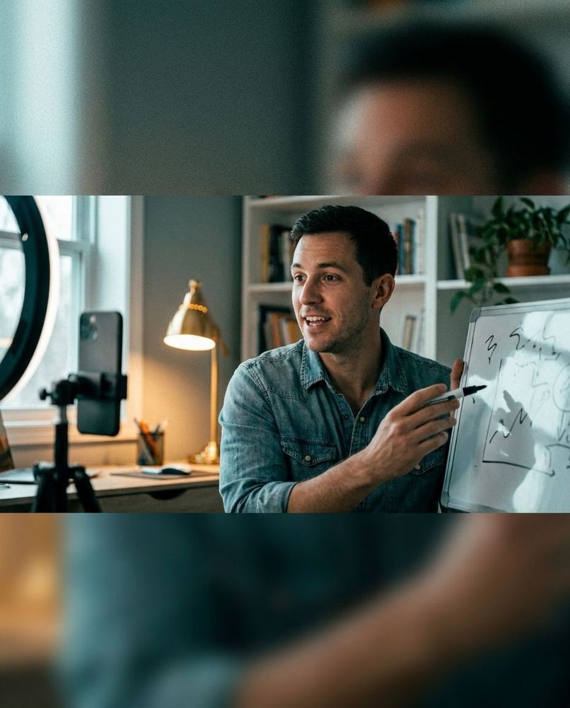 Reel frame: language lesson
