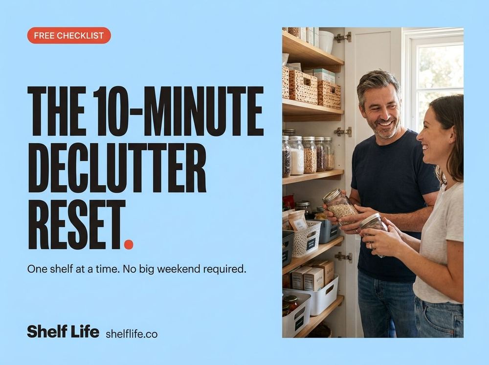 Free checklist: The 10-Minute Declutter Reset