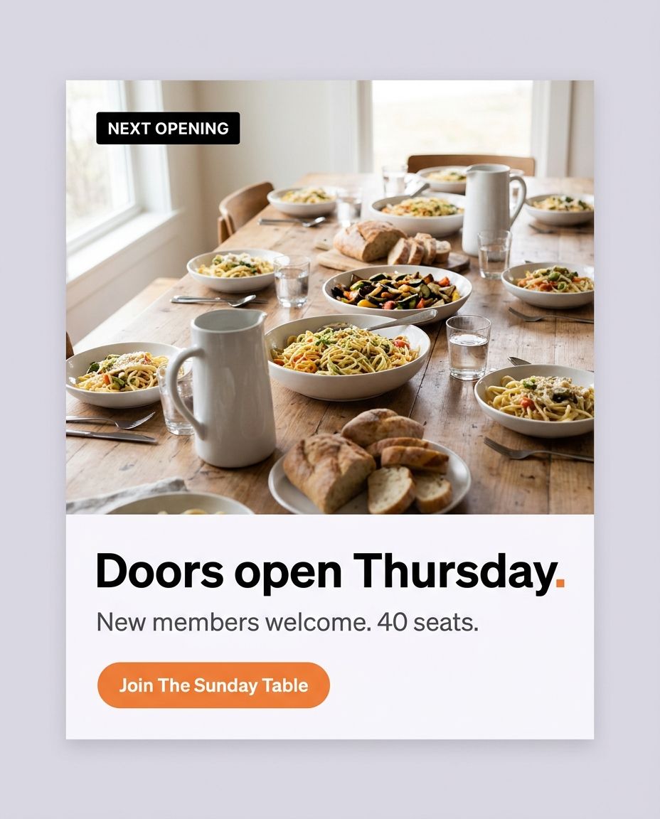 Doors open Thursday launch graphic