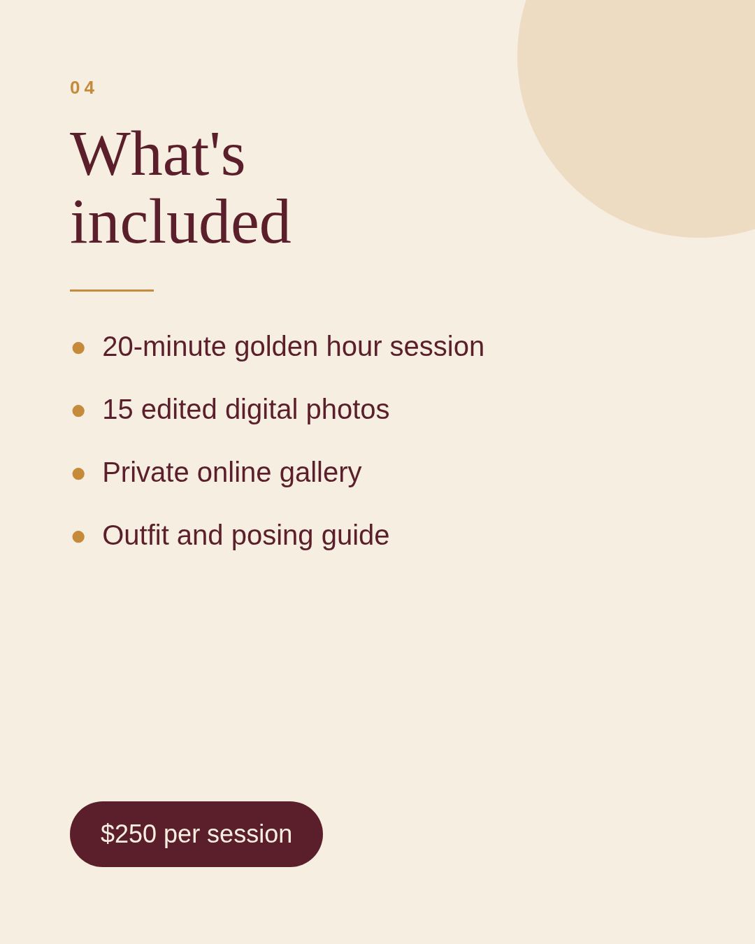 What's included