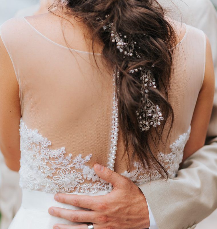 After: retouched bridal photo