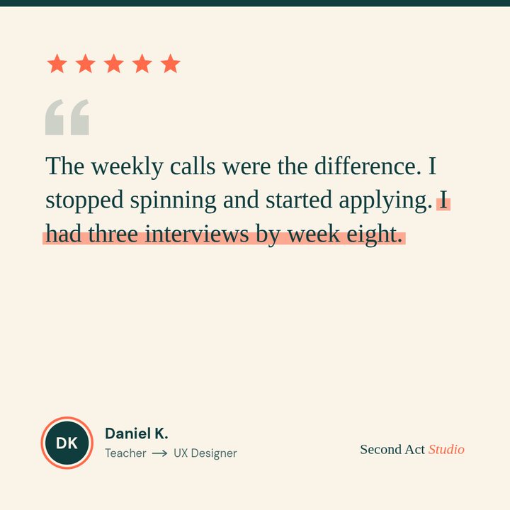 Testimonial post from Daniel K.
