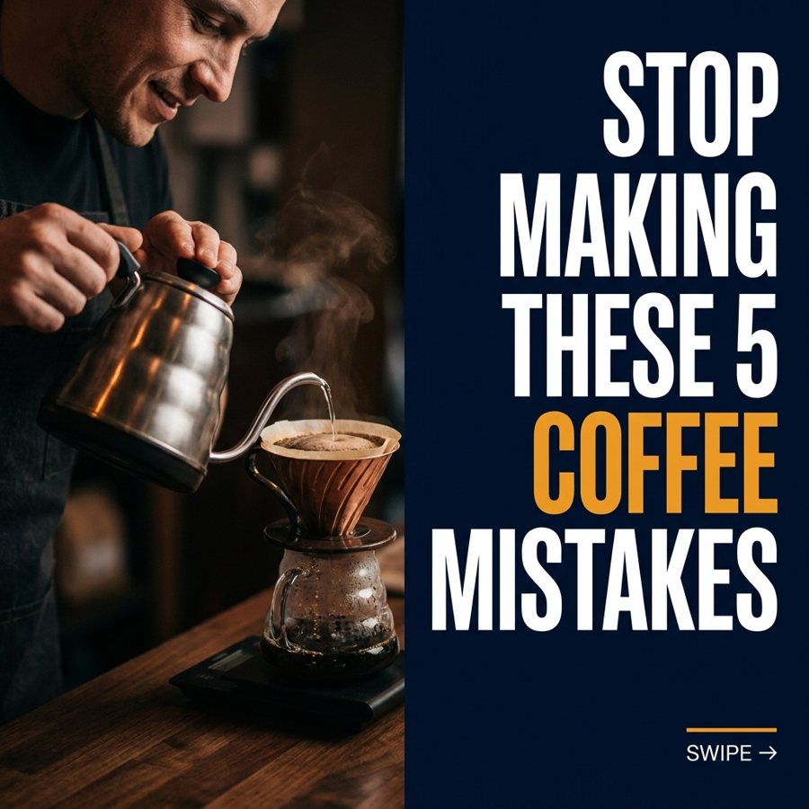 Carousel cover, Stop making these 5 coffee mistakes